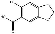 6-BROMO-3,4-METHYLENEDIOXYBENZOIC ACID 구조식 이미지