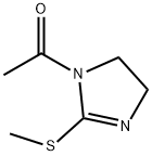1H-Imidazole, 1-acetyl-4,5-dihydro-2-(methylthio)- (9CI) 구조식 이미지