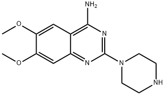 2-Piperazine-4-amino-6,7-dimethoxyquinazoline  구조식 이미지