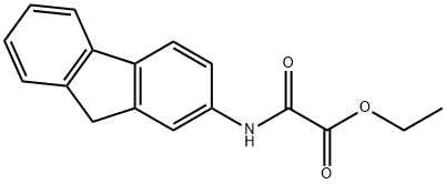 N-(9H-Fluoren-2-yl)oxamidic acid ethyl ester 구조식 이미지