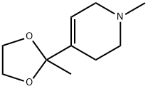 1,2,3,6-tetrahydro-1-methyl-4-(2-methyl-1,3-dioxolan-2-yl)pyridine Structure