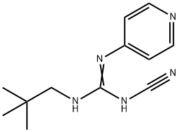 2-Cyano-1-neopentyl-3-(4-pyridyl)guanidine 구조식 이미지