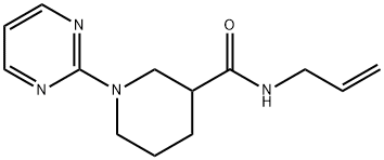 3-Piperidinecarboxamide,N-2-propenyl-1-(2-pyrimidinyl)-(9CI) Structure
