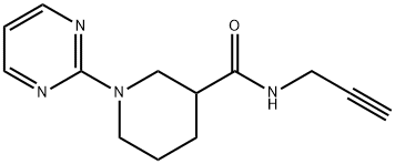 3-Piperidinecarboxamide,N-2-propynyl-1-(2-pyrimidinyl)-(9CI) Structure
