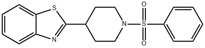피페리딘,4-(2-벤조티아졸릴)-1-(페닐술포닐)-(9CI) 구조식 이미지
