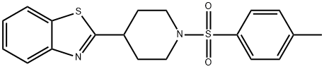 Piperidine, 4-(2-benzothiazolyl)-1-[(4-methylphenyl)sulfonyl]- (9CI) Structure