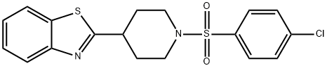 Piperidine, 4-(2-benzothiazolyl)-1-[(4-chlorophenyl)sulfonyl]- (9CI) 구조식 이미지