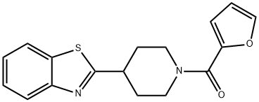 Piperidine, 4-(2-benzothiazolyl)-1-(2-furanylcarbonyl)- (9CI) Structure