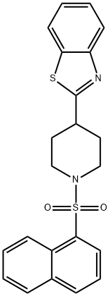 Piperidine, 4-(2-benzothiazolyl)-1-(1-naphthalenylsulfonyl)- (9CI) 구조식 이미지
