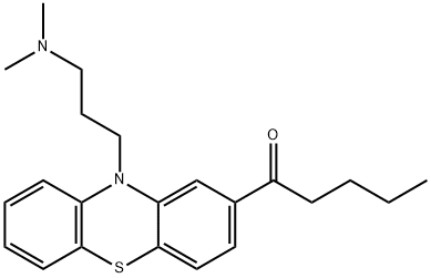 1-[10-[3-(Dimethylamino)propyl]-10H-phenothiazin-2-yl]-1-pentanone 구조식 이미지
