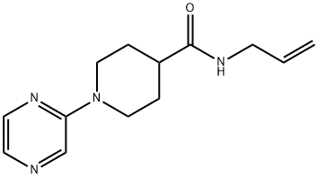 4-피페리딘카르복스아미드,N-2-프로페닐-1-피라지닐-(9CI) 구조식 이미지