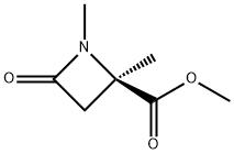 2-Azetidinecarboxylicacid,1,2-dimethyl-4-oxo-,methylester,(2R)-(9CI) 구조식 이미지