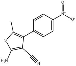 2-AMINO-5-METHYL-4-(4-NITROPHENYL)THIOPHENE-3-CARBONITRILE Structure