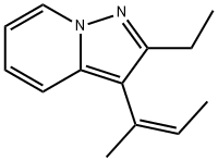 Pyrazolo[1,5-a]pyridine, 2-ethyl-3-[(1Z)-1-methyl-1-propenyl]- (9CI) 구조식 이미지