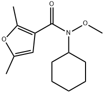 N-사이클로헥실-N-메톡시-2,5-다이메틸-3-퓨라미드 구조식 이미지