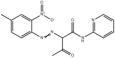 2-[(4-methyl-2-nitrophenyl)azo]-3-oxo-N-2-pyridylbutyramide 구조식 이미지