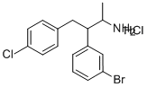 Benzenepropanamine, b-(3-bromophenyl)-4-chloro-a-methyl-, hydrochloride (9CI) Structure