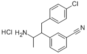 3-(3-amino-1-(4-chlorophenyl)butan-2-yl)benzonitrile  HCl salt Structure