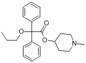 (1-Methyl-4-piperidyl) 2,2-diphenyl-2-propoxy-acetate Structure