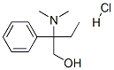 beta-(dimethylamino)-beta-ethylphenethyl alcohol hydrochloride Structure