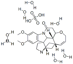 BRUCINE SULFATE HEPTAHYDRATE 구조식 이미지