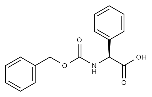 [[(phenylmethoxy)carbonyl]amino]phenylacetic acid Structure