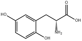 2,5-Dihydroxy-D-Phenylalanine 구조식 이미지