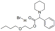 2-butoxyethyl alpha-phenylpiperidine-1-acetate hydrobromide Structure