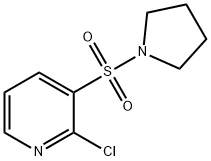 2-Chloro-3-(pyrrolidin-1-ylsulphonyl)pyridine 구조식 이미지