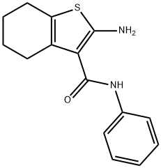 2-AMINO-N-PHENYL-4,5,6,7-TETRAHYDRO-1-BENZOTHIOPHENE-3-CARBOXAMIDE 구조식 이미지