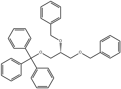 (+)-1,1',1''-[[(R)-2,3-Di(benzyloxy)propoxy]methylidyne]trisbenzene Structure