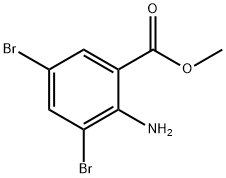 Methyl 2-amino-3,5-dibromobenzoate 구조식 이미지