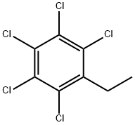 1,2,3,4,5-펜타클로로-6-에틸-벤젠 구조식 이미지