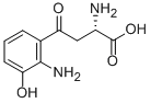 2-amino-4-(2-amino-3-hydroxy-phenyl)-4-oxo-butanoic acid 구조식 이미지
