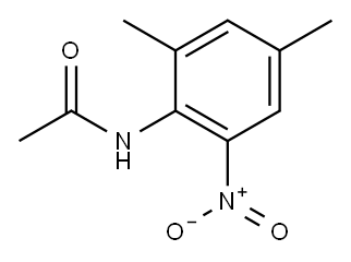 N-(2,4-dimethyl-6-nitro-phenyl)acetamide 구조식 이미지