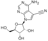 4-AMINO-5-CYANO-7-(BETA-D-RIBOFURANOSYL)PYRROLO[2,3-D]PYRIMIDINE 구조식 이미지