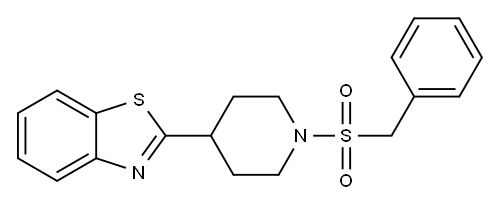 Benzothiazole, 2-[1-[(phenylmethyl)sulfonyl]-4-piperidinyl]- (9CI) 구조식 이미지