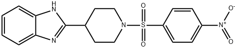 Piperidine, 4-(1H-benzimidazol-2-yl)-1-[(4-nitrophenyl)sulfonyl]- (9CI) 구조식 이미지