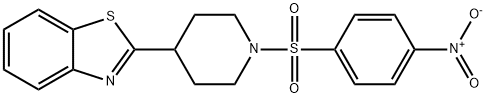 Piperidine, 4-(2-benzothiazolyl)-1-[(4-nitrophenyl)sulfonyl]- (9CI) 구조식 이미지