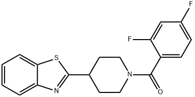 Piperidine, 4-(2-benzothiazolyl)-1-(2,4-difluorobenzoyl)- (9CI) Structure
