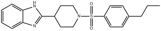 Piperidine, 4-(1H-benzimidazol-2-yl)-1-[(4-propylphenyl)sulfonyl]- (9CI) 구조식 이미지