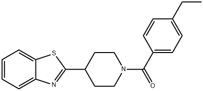 Piperidine, 4-(2-benzothiazolyl)-1-(4-ethylbenzoyl)- (9CI) Structure