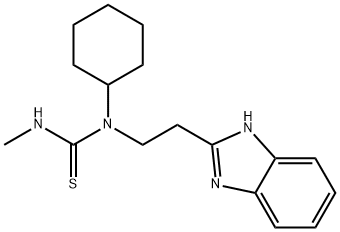 Thiourea, N-[2-(1H-benzimidazol-2-yl)ethyl]-N-cyclohexyl-N-methyl- (9CI) 구조식 이미지