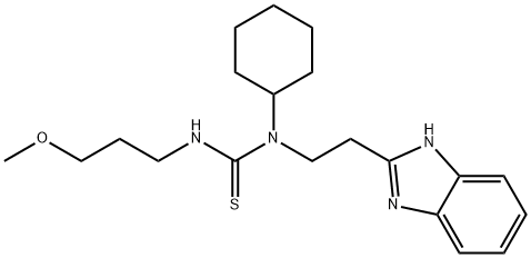Thiourea, N-[2-(1H-benzimidazol-2-yl)ethyl]-N-cyclohexyl-N-(3-methoxypropyl)- (9CI) 구조식 이미지