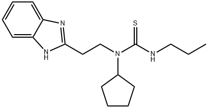 Thiourea, N-[2-(1H-benzimidazol-2-yl)ethyl]-N-cyclopentyl-N-propyl- (9CI) 구조식 이미지