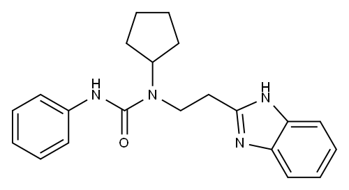 Urea, N-[2-(1H-benzimidazol-2-yl)ethyl]-N-cyclopentyl-N-phenyl- (9CI) 구조식 이미지