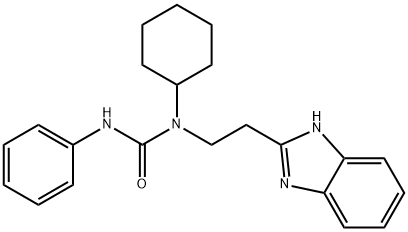 Urea, N-[2-(1H-benzimidazol-2-yl)ethyl]-N-cyclohexyl-N-phenyl- (9CI) 구조식 이미지