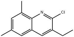 Quinoline, 2-chloro-3-ethyl-6,8-dimethyl- (9CI) 구조식 이미지