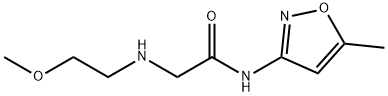 Acetamide, 2-[(2-methoxyethyl)amino]-N-(5-methyl-3-isoxazolyl)- (9CI) 구조식 이미지