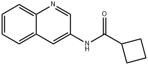 Cyclobutanecarboxamide, N-3-quinolinyl- (9CI) 구조식 이미지